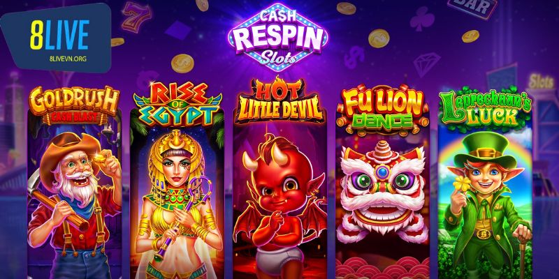 Thư viện game slot phong phú nhất tại 8live